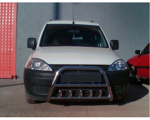 Кенгурятник WT003 (нерж.) для Opel Combo 2002-2012