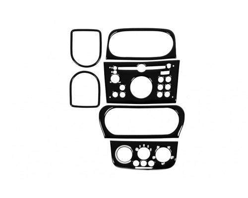Накладки на панель Карбон для Opel Combo 2002-2012