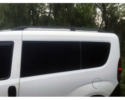 Рейлінги Чорні Максі, Чавунні ніжки для Opel Combo 2012-2018