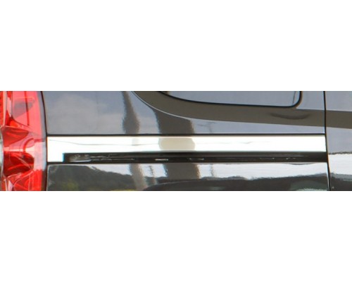 Молдинг под сдвижную дверь (2 шт, нерж.) для Opel Combo 2012-2018 - 50260-11