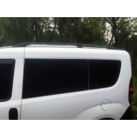 Рейлинги Черные Короткая, Чугунные ножки для Opel Combo 2012-2018