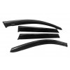 Ветровики с хромом (4 шт, Niken) для Opel Combo 2012-2018 - 56945-11