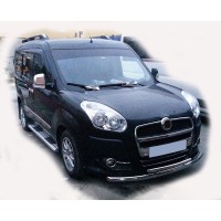 Передній захист ST014 (нерж.) 60/60 мм для Opel Combo 2012-2018