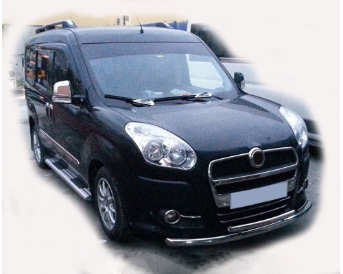 Передній захист ST014 (нерж.) 60/60 мм для Opel Combo 2012-2018