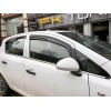 Наружняя окантовка стекол (4 шт, нерж) OmsaLine - Итальянская нержавейка для Opel Corsa D 2007+ - 56264-11