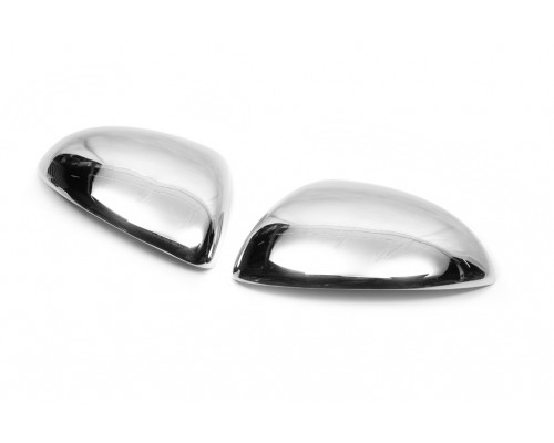 Накладки на зеркала (2 шт, нерж) для Opel Corsa D 2007+ - 48689-11