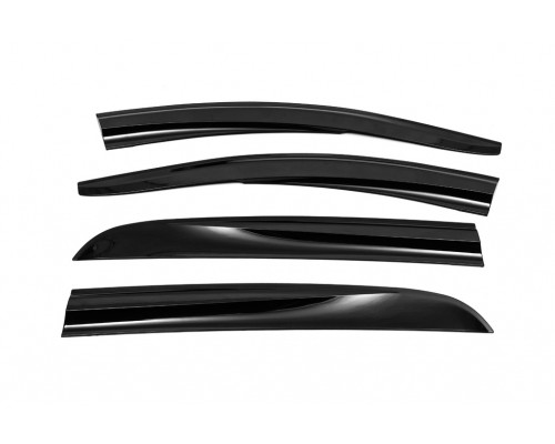 Ветровики (4 шт, Sunplex Sport) для Opel Corsa E 2015+ - 80624-11