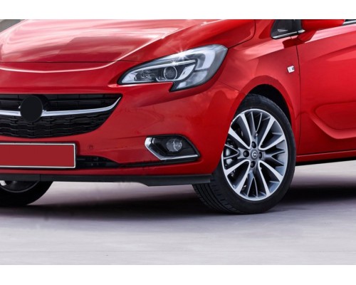 Накладки на противотуманки (2 шт, нерж) Carmos - Турецкая сталь для Opel Corsa E 2015+ - 75479-11