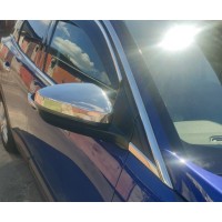 Накладки на зеркала (2 шт, нерж.) для Opel Grandland X