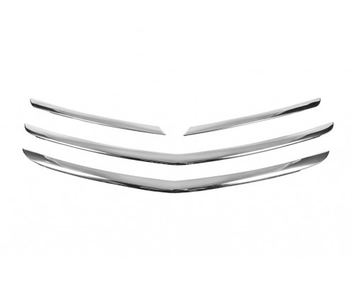 Накладки на решетку (2014-2017, нерж) для Opel Insignia