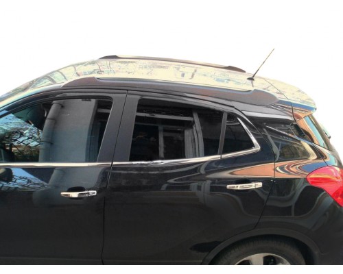 Наружняя окантовка стекол (8 шт, нерж) Carmos - Турецкая сталь для Opel Mokka 2012+ - 74699-11