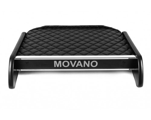 Полка на панель (Черная с черной нитью) для Opel Movano 2010-2021 гг