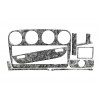 Накладки на панель (1993-1999) Карбон для Opel Omega B 1994-2003 - 61577-11