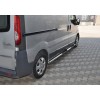 Opel Vivaro 2001-2015 Боковые трубы (2 шт., нерж.) 70 мм, длинная база - 65640-11