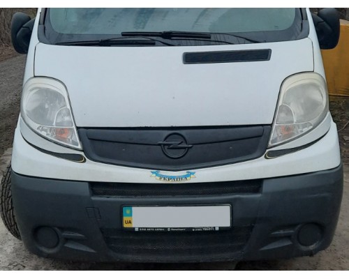 Зимняя накладка на решетку (верхняя) Глянцевая, 2007-2015 для Opel Vivaro 2001-2015 - 55283-11