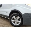Накладки на колесные арки (4 шт, черные) 2001-2007, черный пластик для Opel Vivaro 2001-2015 - 55784-11