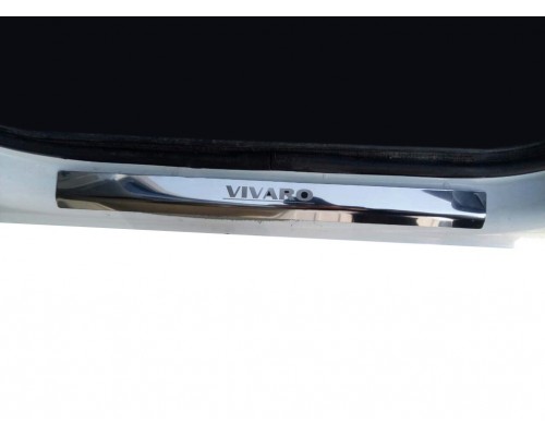 Накладки на дверные пороги Laser-style (2 шт, сталь) для Opel Vivaro 2001-2015 - 74816-11