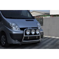 Кенгурятник WT018 (нерж.) для Opel Vivaro 2001-2015