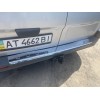 Накладки на задний бампер с загибом (Carmos, нерж) для Opel Vivaro 2001-2015 - 49068-11