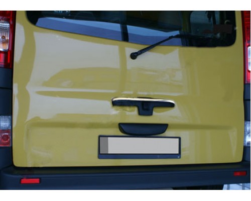 Opel Vivaro 2001-2015 Хром планка на задню ручку (Ляда, нерж) - 50239-11