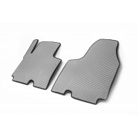 Полиуретановые коврики (2 шт, EVA, серые) для Opel Vivaro 2015-2019