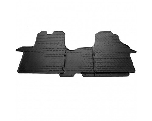 Гумові килимки (3 шт, Stingray) Premium - без запаху гуми для Opel Vivaro 2015-2019 - 54975-11