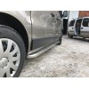 Боковые пороги Premium (2 шт, нерж) 60 мм, длинная база для Opel Vivaro 2015-2019 - 75056-11