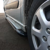 Бічні пороги Rainbow (2 шт., Алюміній) XS – Коротка база для Opel Vivaro 2019+