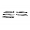 Накладки на ручки (нерж) 4 шт, OmsaLine - Італійська нержавіюча сталь для Opel Vivaro 2019+ - 71255-11