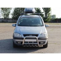 Кенгурятник QT006 (нерж) для Opel Zafira A 1998-2006