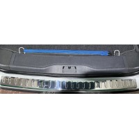 Накладка на задний бампер Carmos V2 (нерж) для Opel Zafira B 2005-2011 гг