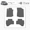 Резиновые коврики (4 шт, Stingray Premium) для Peugeot 107 - 55630-11