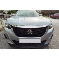 Накладка на капот (1 шт, нержавейка) для Peugeot 2008 2019- гг