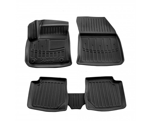 Резиновые коврики Stingray 3D (Electro, 5 шт) для Peugeot 2008 2019- гг
