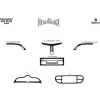 Накладки на панель (Meric, Plus, 2009+) Карбон для Peugeot 206