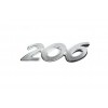 Надпись 206 (90мм на 25мм) для Peugeot 307