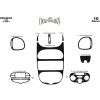 Накладки на панель (Meric, 2001+) Карбон для Peugeot 206