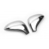 Накладки на зеркала (2 шт) Carmos - Турецкая сталь для Peugeot 207 - 55151-11