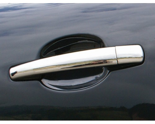 Накладки на ручки (нерж) 4 шт. OmsaLine - Італійська нержавіюча сталь для Peugeot 207 - 49074-11