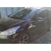 Накладки на зеркала BMW-Style (2 шт) для Peugeot 208 2012-2019 гг