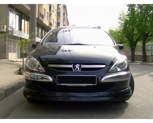 Передняя нижняя накладка (под покраску) для Peugeot 307 2001-2008 гг
