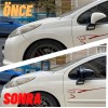 Накладки на зеркала BMW-Style (2 шт) для Peugeot 308 2007-2013 гг