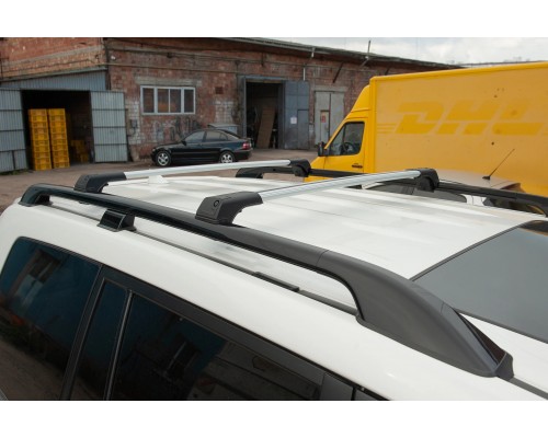 Поперечины на рейлинги без замка Flybar V1 (2 шт) до 140 см, Серый для Peugeot Bipper 2008-2017 гг