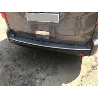 Peugeot Expert 2017+ Накладка на задний бампер с загибом OmsaLine (нерж) Короткая / Средняя базы
