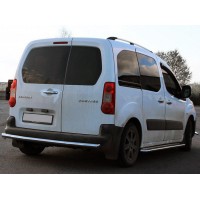 Задній захист AK002 (нерж.) 51 мм для Peugeot Partner Tepee 2008-2018