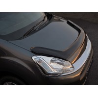 Дефлектор капота длинная (EuroCap) для Peugeot Partner Tepee 2008-2018