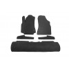Коврики EVA (чорні) Передні -2021 задні -2021 на пороги (5 шт) для Peugeot Partner Tepee 2008-2018 - 76886-11