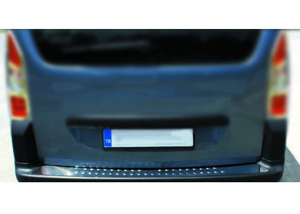 Накладки на задній бампер OmsaLine (нерж.) для Peugeot Partner Tepee 2008-2018 - 48768-11