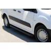 Бічні пороги Allmond Black (2 шт., Алюміній) для Peugeot Partner Tepee 2008-2018 - 67029-11