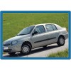 Накладки на ручки (нерж.) 4 шт, Carmos - Турецька сталь для Renault Clio II 1998-2005 - 56478-11